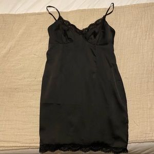 Black mini dress